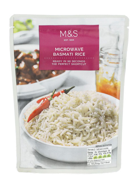  Microwaveable  Basmati Rice 