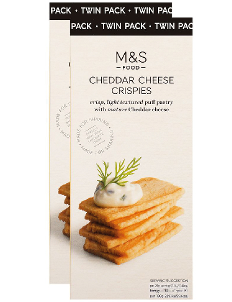 Cheddar Cheese Crispies Twin Pack
