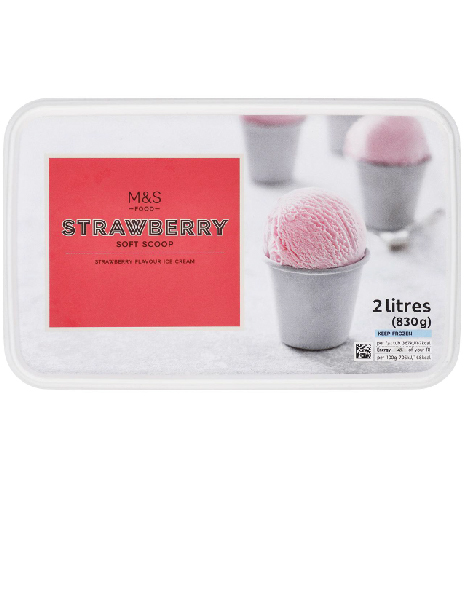  Strawberry  Soft Scoop Ice Cream 
