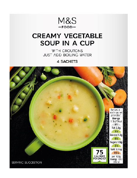 Creamy Vegetable Cup Soup  