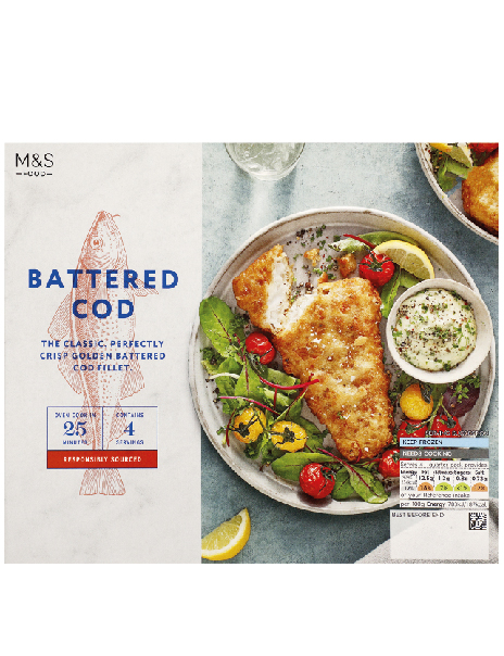 4 Battered Cod Fillets