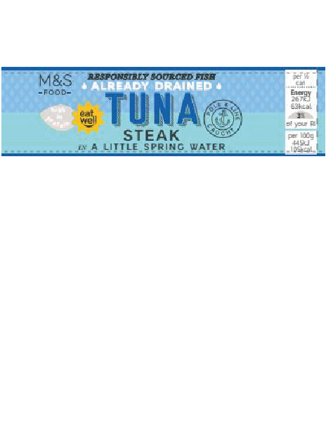 Pole & Line Caught Tuna Steak in a Little Spring Water