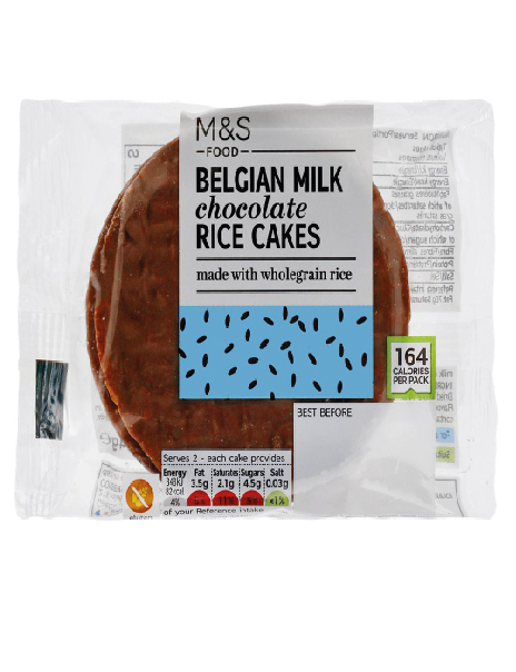 Belgian Milk Chocolate Rice Cakes