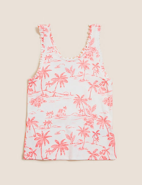 Cotton Rich Printed Vest (6-16 Yrs)