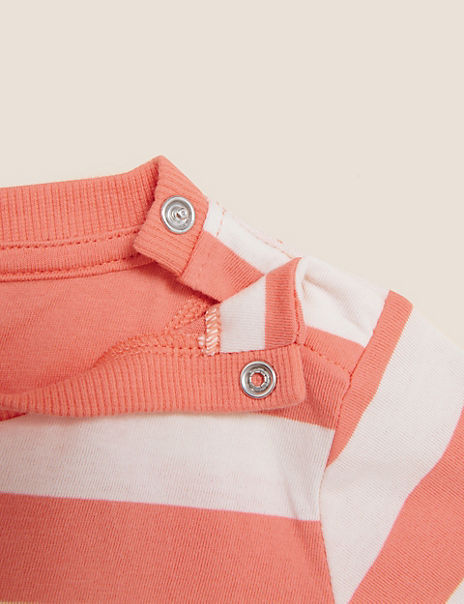 Pure Cotton Striped Pelican T-Shirt (0-3 Yrs)