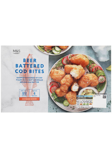 Beer Battered Cod Bites Frozen
