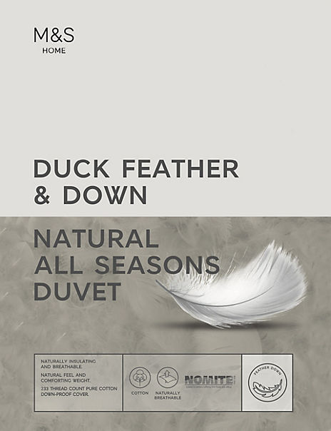 Duck down all seasons clearance duvet