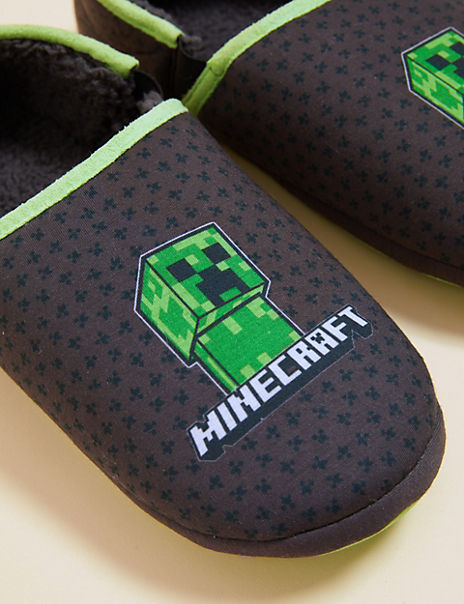 Kids’ Minecraft™ Slippers (13 Small – 7 Large)