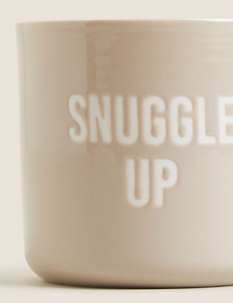 Snuggle Up Slogan Mug with Stencil