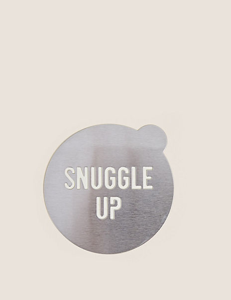 Snuggle Up Slogan Mug with Stencil