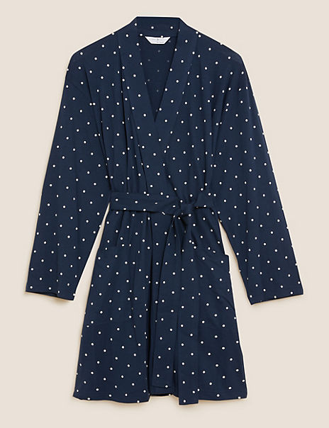 Cool Comfort™ Cotton Modal Spot Print Wrap