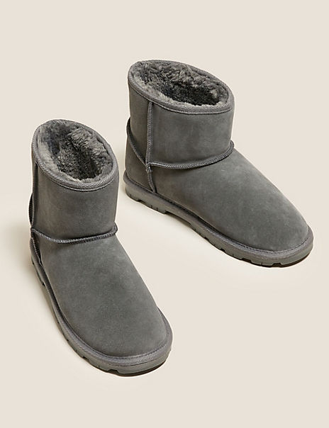 Suede Stain Resistant Faux Fur Lining Boots
