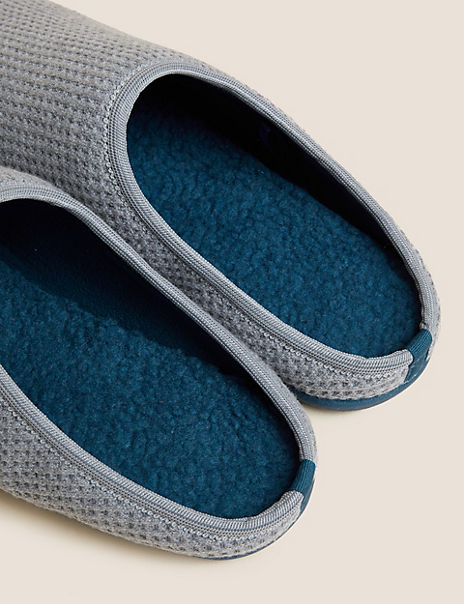 Cotton Waffle Mule Slippers with Freshfeet™