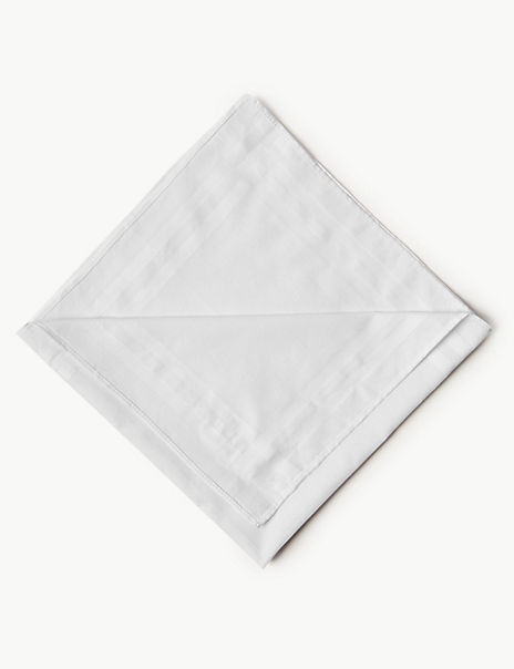 7 Pack Antibacterial Pure Cotton Handkerchiefs with Sanitized Finish®