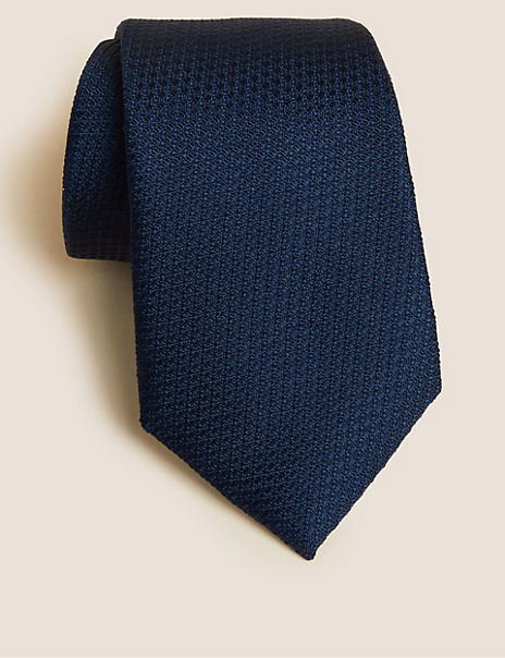  Textured Pure Silk Tie 