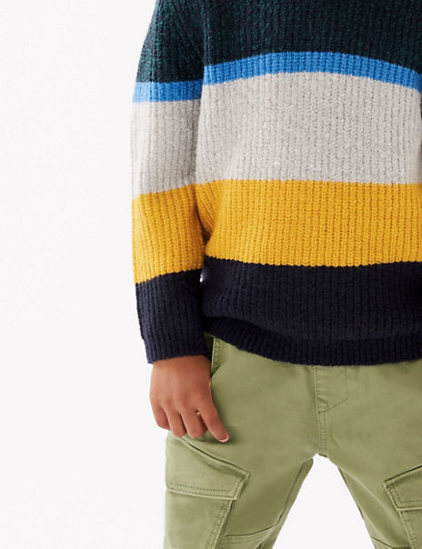 Striped Knitted Jumper (2 – 7 Yrs)