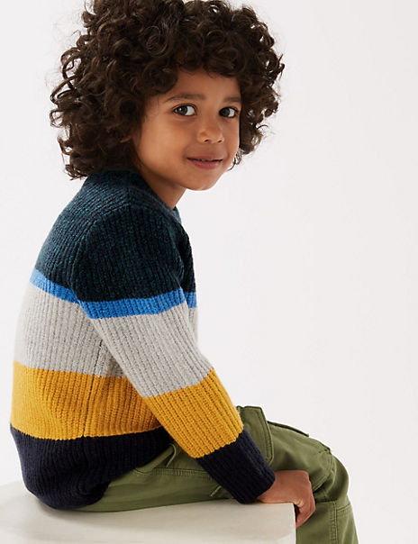 Striped Knitted Jumper (2 – 7 Yrs)