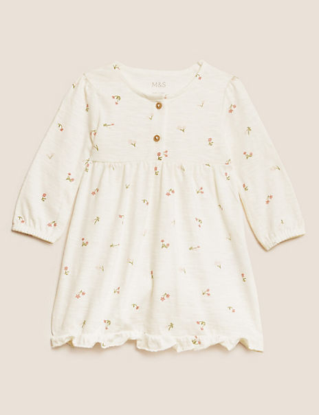 2pc Pure Cotton Dress & Knicker Outfit (7lbs – 12 Mths)