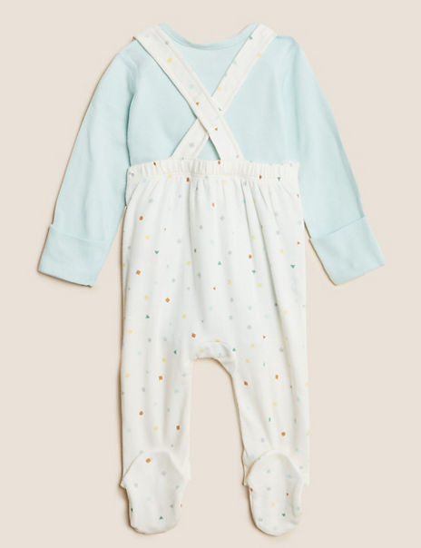 2pc Pure Cotton Spot Outfit (7lbs – 12 Mths)
