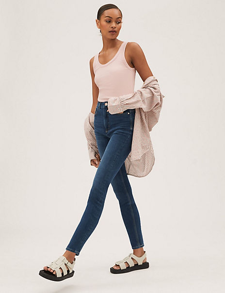 Magic Shaping High Waisted Skinny Jeans - Marks and Spencer Cyprus