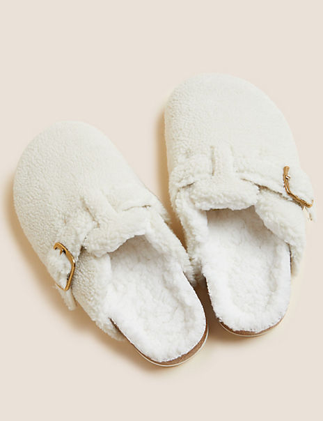 Kids’ Faux Fur Mule Slippers (13 Small – 6 Large)