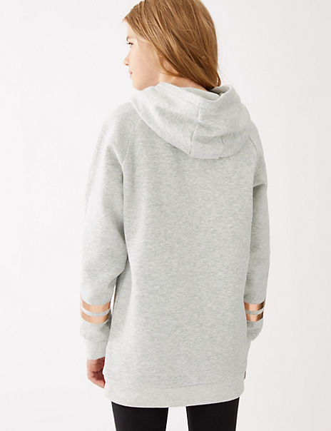 Cotton Rich Striped Hoodie (6-16 Yrs)