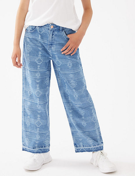 Regular Denim Patterned Jeans (6-16 Yrs)