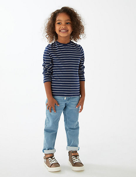 3pk Pure Cotton Tops (2-7 Yrs)