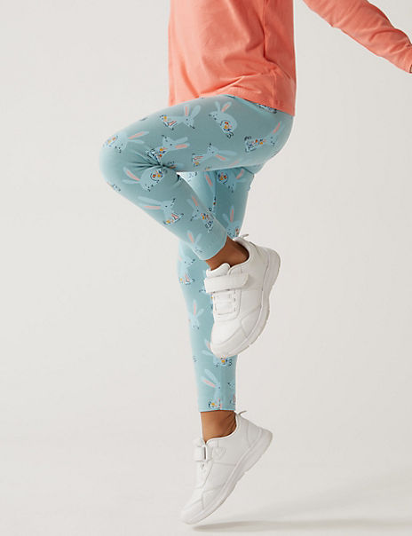5pk Cotton Rich Patterned Leggings (2-7 Yrs)
