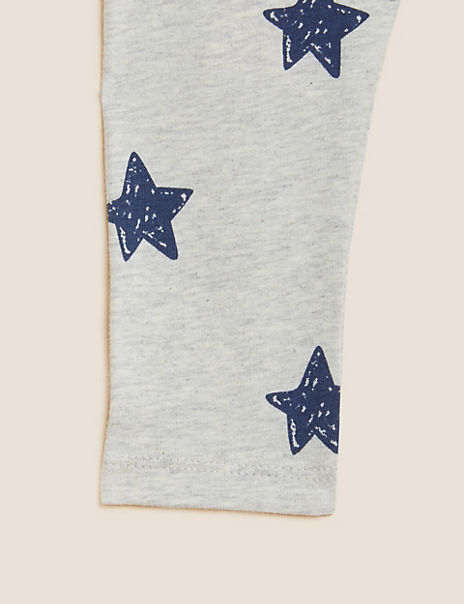 Cotton Rich Star Print Leggings (0 – 3 Yrs)