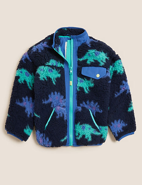 Borg Dinosaur Print Jacket (2 – 7 Yrs)