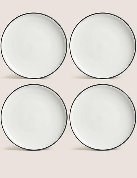 Set of 4 Tribeca Matte Side Plates