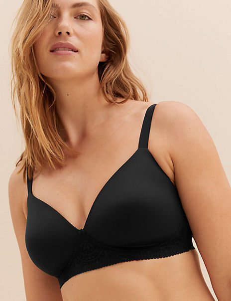 M&S Total Support Wild Blooms Wireless Bra for Women