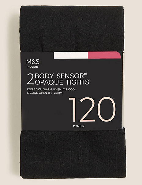  2pk 120 Denier Body Sensor™ Tights 