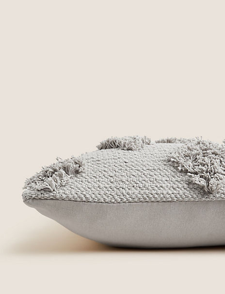 Pure Cotton Diamond Tufted Cushion