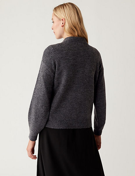 Sequin Slogan Crew Neck Relaxed Jumper
