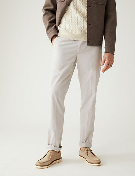Regular Fit Cotton Rich Super Lightweight Chinos