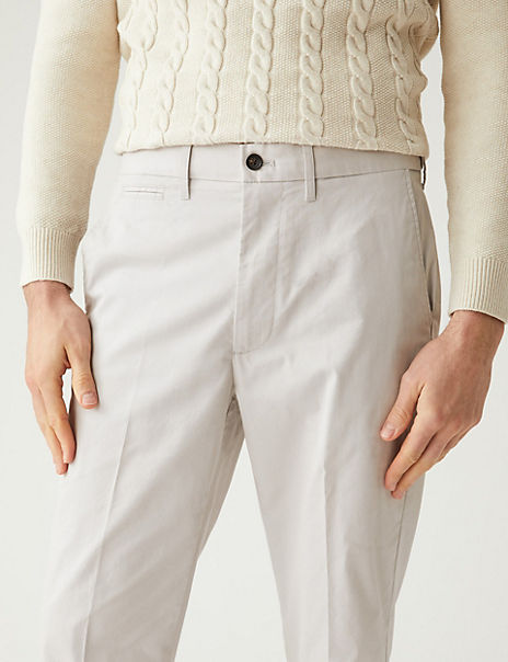 Regular Fit Cotton Rich Super Lightweight Chinos