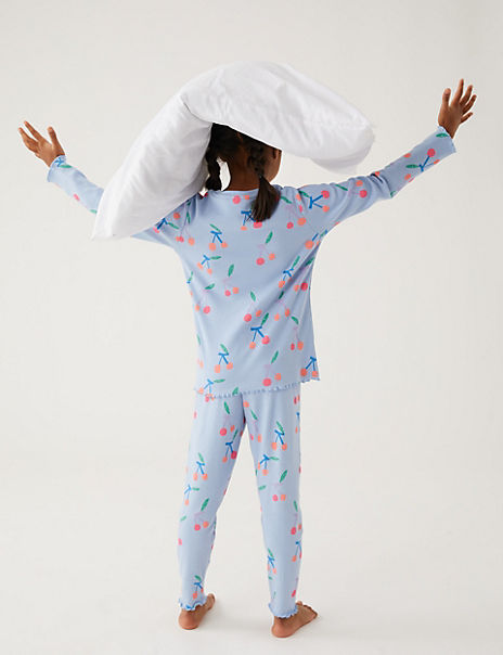 Cotton Rich Cherry Print Pyjamas (12 Mths – 8 Yrs)