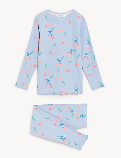 Cotton Rich Cherry Print Pyjamas (12 Mths – 8 Yrs)
