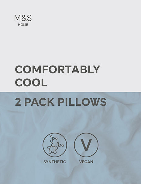2pk Comfortably Cool Firm Pillows