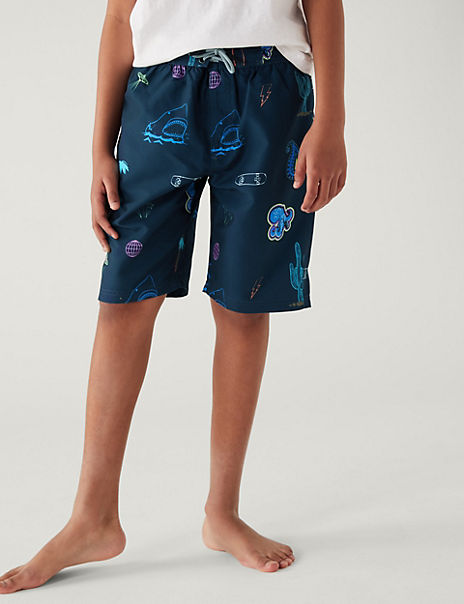 Printed Swim Board Short (6-16 Yrs)