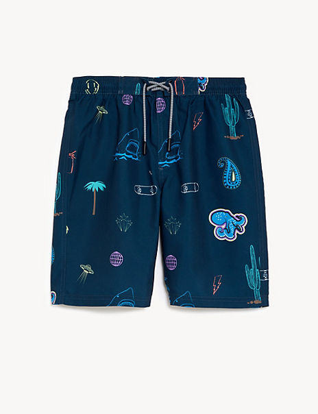 Printed Swim Board Short (6-16 Yrs)