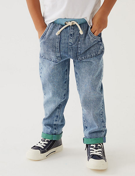 Regular Pure Cotton Jeans (2-8 Yrs)