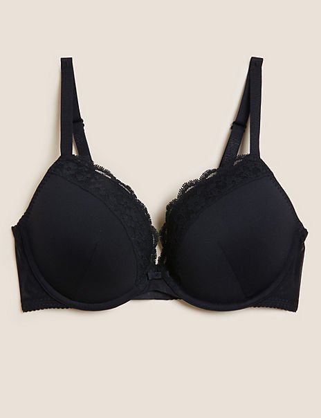 Lace Wired Push-Up Bra A-E