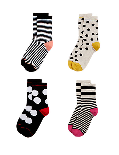 4pk Sumptuously Soft™ Ankle High Socks