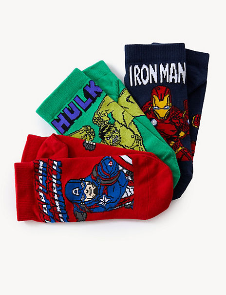 7pk Marvel Avengers Trainer Socks