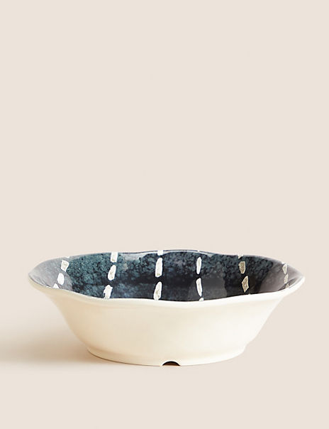 Set Of 4 Abstract Watercolour Picnic Pasta Bowls