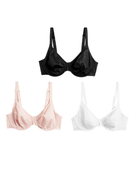 3pk Wired Full Cup Bras A-E