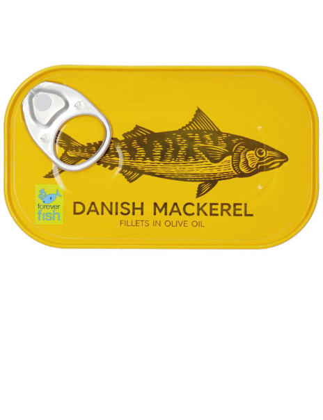  Danish Mackerel Fillets in Olive Oil 